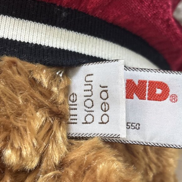 Gund Little Brown Bear Plush with Bloomies Varsity Jacket 12” Bloomingdales - Picture 5 of 7